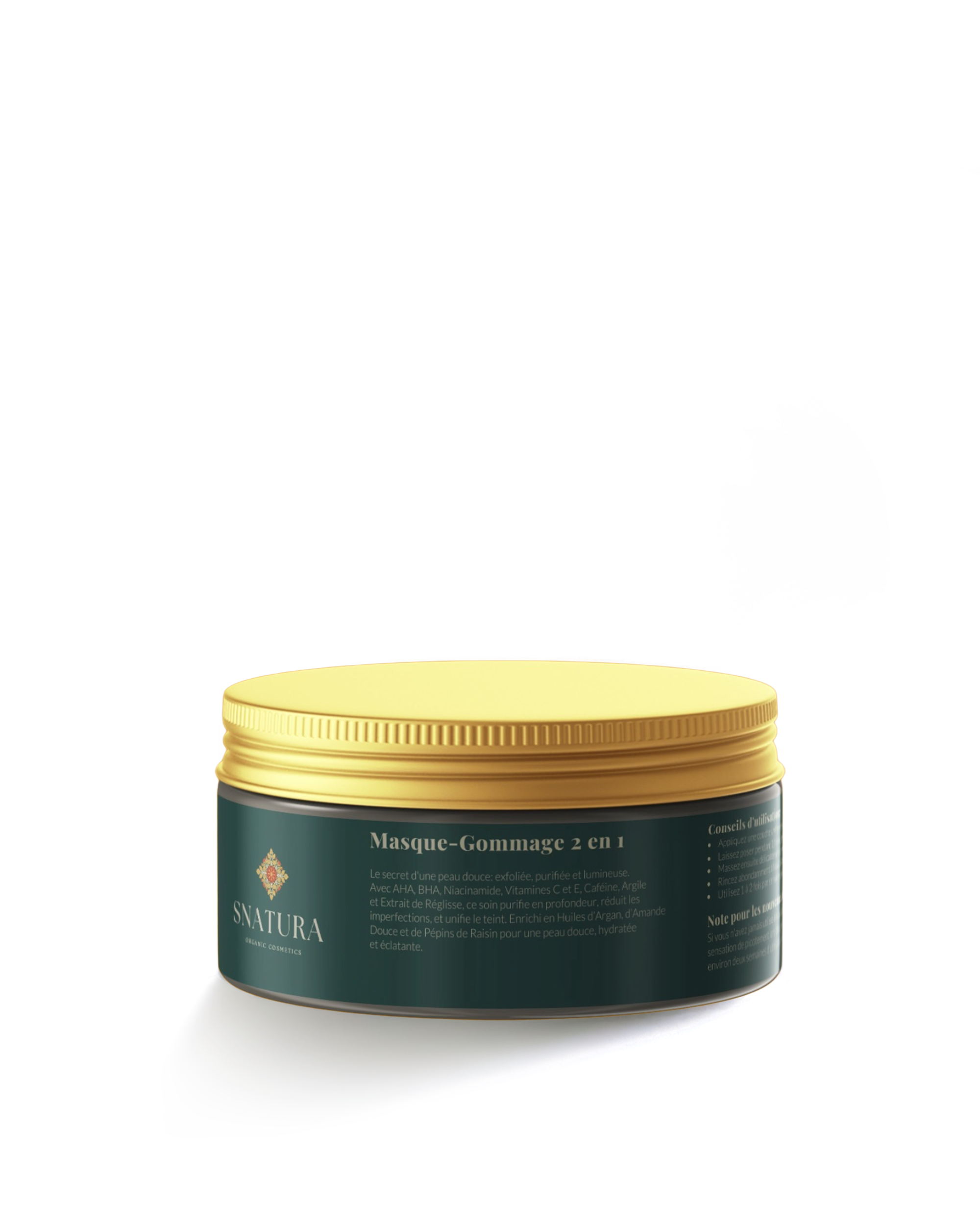 Masque gommage 2 en 1